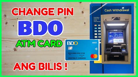 bdo atm pin forgot